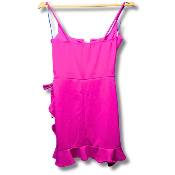 Stunning Pink Ruffle Mini Dress - Perfect for Valentine’s Day - Size M - Picture 5 of 8